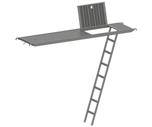 Aluminium decking with hatch and ladder Tobler AG